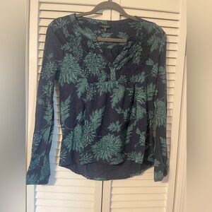 Lucky Brand Floral Long Sleeve Top - size small